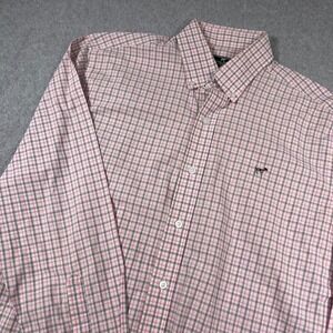 Southern Point Co Button Down Shirt Mens Small Pink Blue Plaid Hadley